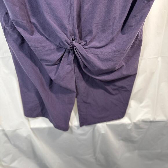 Athleta  Deep Purple V-Neck Tee with back knot - Picture 2 of 4